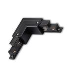 DP10 3-Phasen DALI ZP17B L-Verbinder für Aufbauschiene, N-Leiter innen, schwarz