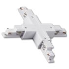 DP10 3-Phasen DALI ZP21W X-Verbinder für Aufbauschiene, weiß