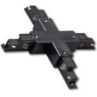 DP10 3-Phasen DALI ZP21B X-Verbinder für Aufbauschiene, schwarz