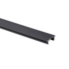 DP10 3-Phasen DALI ZP37B Schiene Blindabdeckung, 2m, schwarz