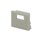 Endkappe E78W weiß für Profil SL15/NL15 mit Kabeldurchführung, 1 STK