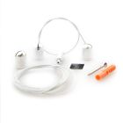 Sospensione a fune Z04 per PN17V2, bianco, l. a fino a 3 m, 2 corde, incluso materiale di fissaggio