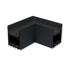 Z56 90° Eck für LL2, geschweißt, 140x140mm, schwarz RAL 9005, inkl. LL2.1