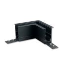 T48/20 Eckschiene 90° TZ03 horizontal, schwarz, nicht stromführend, für TS4