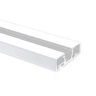 VP1 Profilo per tende 200 cm, bianco RAL9010, strisce LED max. 10 mm