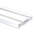 VP2 Profilo per tende 200 cm, bianco RAL9010, strisce LED max. 10 mm