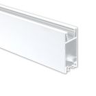 VP3 Profilo per tende a binario singolo, bianco RAL9010, 200 cm, strisce LED max. 10 mm