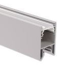 PN27 LED LEUCHTEN-Profil 200 cm, silber pulverbeschichtet, LED Stripes max. 30 mm, Inlay Klickbar