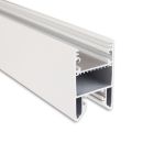 PN27 Profilo di illuminazione a LED 300 cm bianco RAL 9003 strisce LED max. 30mm, inserto scorrevole