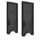 Tappo di chiusura E120B nero per profilo PN27 con C63, 2 pz, con trappola per la luce