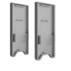 Tappo di chiusura E120S argento per profilo PN27 con C63, 2 pz, con trappola per la luce