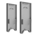 Tappo di chiusura E121S argento per profilo PN27 con C68, 2 pz, con trappola per la luce