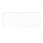 Tappo di chiusura E127 alluminio bianco per profilo VP1 con VP4, 1 set (sinistro e destro) e viti