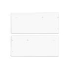 Tappo di chiusura E129 in alluminio bianco per profilo VP2 con VP4, 1 set (sinistra e destra) e viti