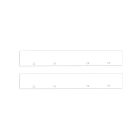 Tappo di chiusura E128 in alluminio bianco per profilo VP2, 2 pezzi, incl. viti