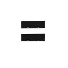 Tappo di chiusura E126 in alluminio nero per profilo VP1, 2 pezzi, incl. viti