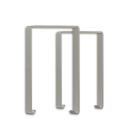 Staffa di montaggio Z64, montaggio a vista, per PN27, argento, 2 pz