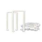 Staffa di montaggio Z65, incl. sospensione a fune, per PN27, bianco, 2 pz