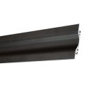 AL3 shelf wall profile, flat, black RAL 9005