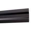 AL2 shelf wall profile, ultra-flat, black RAL 9005