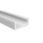 PK1 LED Profilo da costruzione 200 cm, piatto, bianco RAL9010, strisce LED max. 12 mm