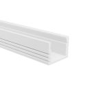 PK2 LED Profilo da costruzione 200 cm, alto, bianco RAL9010, strisce LED max. 12 mm
