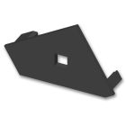 End cap E111R black for profile WP1 with cable gland, right, 1 PC