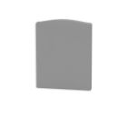 Tappo di chiusura E114S argento per profilo PN17V1 / PN17V2, 2 pz, con trappola per la luce