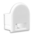 End cap E14W white for profile PL5 (in combination with C5) with cable gland, 1 PC