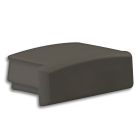 End cap E1B black for profile PL1, 1 PC