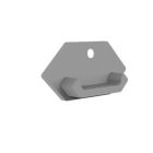 Tappo di chiusura E205 per profilo FP5 con ingresso cavi, 1 pz