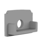 Tappo di chiusura E211 per profilo TBP4 con ingresso cavi, 1 pz