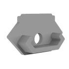 Tappo di chiusura E215 per profilo TBP6 con ingresso cavi, 1 pz