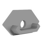 Tappo di chiusura E217 per profilo TBP7 con ingresso cavi, 1 pz