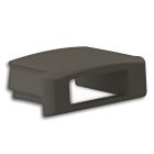 End cap E2B black for profile PL1 with cable gland, 1 PC