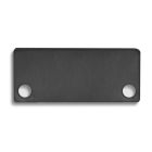 End cap E43 aluminium black RAL9005 for profile PN4/PN5 in conjunction with C10, 2 PCS, incl. screws