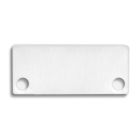 End cap E43 aluminium white RAL9010 for profile PN4/PN5 in conjunction with C10, 2 PCS, incl. screws