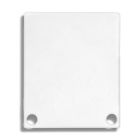 End cap E44 aluminium white RAL9010 for profile PN4/PN5 in conjunction with C11, 2 PCS, incl. screws