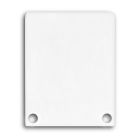 End cap E45 aluminium white RAL9010 for profile PN4/PN5 in conjunction with C12, 2 PCS, incl. screws