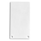 End cap E49 aluminium white RAL9010 for profile PN6/PN7 in conjunction with C12, 2 PCS, incl. screws