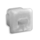 Tappo di chiusura E65 silicone per profilo PO18 con ingresso cavi, 1 pz