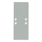 Tappo di chiusura E66 alluminio verniciato a polvere argento per PL13 con PL10.1, 2 pz, incl. viti