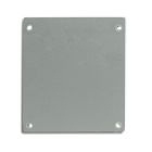 Tappo di chiusura E69S alluminio argento per profilo PN17V1 / PN17V2, 2 pz, incl. viti