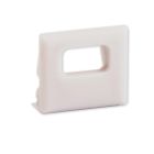 Endkappe E82W weiß für Profil PL4 mit Kabeldurchführung, 1 STK