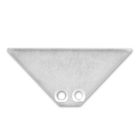 Tappo di chiusura E84 alluminio per profilo PO5, 2 pz, incl. viti