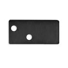 Tappo di chiusura E95B alluminio nero RAL 9005 per profilo MP1, 2 pz, incl. viti