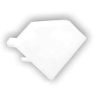 End cap E96W white for profile PO23V2, 1 pc