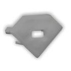 End cap E97 for profile PO23V2 with cable gland, 1 pc