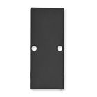Endkappe E90 Aluminium schwarz RAL 9005 für Profil VA2, 2 STK, inkl. Schrauben