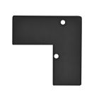 Endkappe E93 Aluminium schwarz RAL 9005 für Profil VA5, 2 STK, inkl. Schrauben